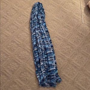 blue scarf